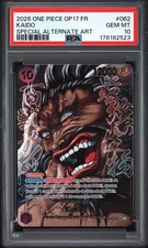 Kaido X Baki SR ALT OP17-062 OP17 FR PSA 10 GEM MT One Piece Card POP 1 World picture