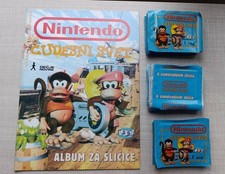 NINTENDO 1996 Decje Novine album + 100 packs packets Super Mario Donkey Kong picture