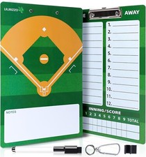 Baseball Dry Erase Coaches Clipboard，Baseball Dry Erase Coaching Board Double-Si picture