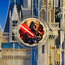 2026 Walt Disney World Star Wars Darth Vader Coin Medallion LE New picture