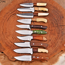 Lot of 10 Knives Carbon Steel Fix blade knife Whole Sale Price Clearance Sale picture