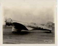 Northrop Gamma 2D TWA Mail Plane 1934 Original Factory Photo 8x10 Texaco 20 picture
