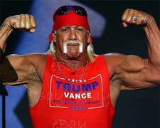 Hulk Hogan at RNC 2024 for President Trump - 8x10 Photo Reprint picture