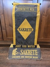 Vintage 1950s Sakrete Concrete Mix 2-Piece Store Display Construction picture