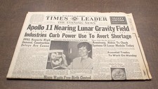Wilkes Barre Times Leader July 18, 1969 Astronauts Apollo 11 Neil Armstrong picture