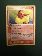 2005 Pokemon EX Unseen Forces Flareon REVERSE Holo Foil Rare 5/115 Stamped picture