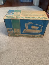 Vintage Sealed Brand New GE Universal Spray Steam Dry Iron Model UI-53BL Made US picture