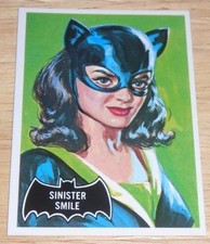 1989 Topps Batman #27 Sinister Smile Cat Woman Deluxe Reissue Edition NM MT picture