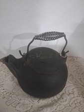 Vtg Lodge Cast Iron Tea Kettle Made in USA 2TK2 Swivel Lid Country Cottagecore picture