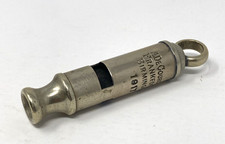 WW1 Rare 1917 Stamped A. De Courcy & Co Frankfort St Birmingham Military Whistle picture