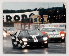 10X8 1966 LEMANS FORD WINS 1-2-3 FINISH PHOTO REPRODUCTION PRINT picture