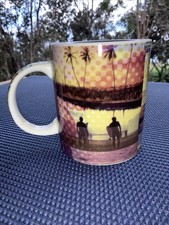 Coffee Cup Island Heritage Surf Montage New In Box Hawaiian Culture picture