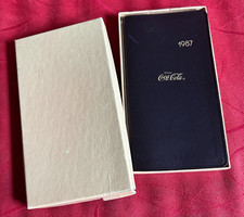Coca Cola 1987 Personal Pocket Journal Calendar Date Booklet In Box picture