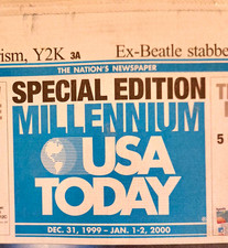 USA TODAY Special Edition Millennium Newspaper Dec 31, 1999-Jan 1-2, 2000 picture