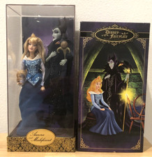 NEW DISNEY STORE EXCLUSIVE FAIRYTALE AURORA AND MALEFICENT DOLLS LE 3851/6000 picture