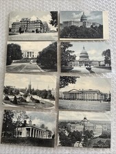LOT 8 ANTIQUE 1901 -07 WASHINGTON DC B&W POSTCARDS HISTORICAL BUILDINGS UNPOSTED picture