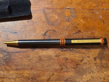 Vintage Genuine 1980 Rare Ferrari Black Formula 1 Red Gold Ballpoint Pen picture