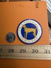 Vintage I'm A Yellow Dog Democrat Political Button Pinback - 2.25