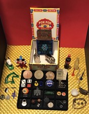 VTG Junk Drawer Smalls Lot: Tokens/Dice/Pins/Tees/Coke/Snoopy/Pendants 45+ picture