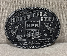 Hesston 2025 National Finals Rodeo NFR 50th Anniversary Belt Buckle New picture