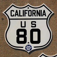 California ACSC US route 80 highway road sign auto club AAA San Diego Yuma picture