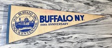 Vintage 1982 Buffalo NY Sesquicentennial Pennant 150th Anniversary Commemorative picture