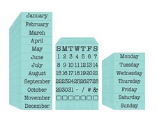 Pegz Calendar Bundle - 75 Piece American Typewriter Font picture