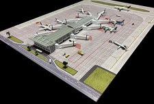 Model Airport Satellite Concourse and Ground Mat #31-101 / 31-100 picture
