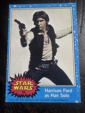 1977 TOPPS STAR WARS HARRISON FORD AS HAN SOLO #58 NM ROOKIE RC picture