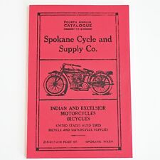 1913 Spokane Cycle Catalog Indian Excelsior Flying Merkel Bicycle Motorcycle VTG picture