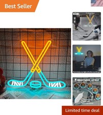 Eye-Catching Ice Hockey Neon Wall Light with 79-Inch Cord for Easy Setup picture