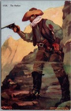 c1907 Artist-Signed F.W. SCHULTZ Western Postcard 