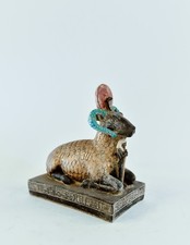 Crafted in Egypt Khnum Statue Ancient Egyptian Ram God Statue picture