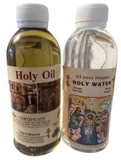 2 Bottles 300ml Holy Oil certified and 300ml Holy Water from Jordan River picture