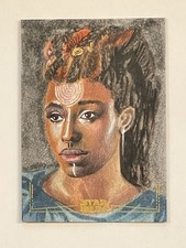 2025 Topps Star Wars Chrome - Mother Aniseya - Gold Foil Sketch by Semra Bulut picture