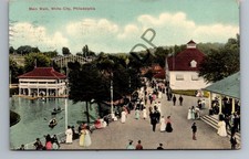 Main Walk White City Philadelphia PA Amusement Park Roller Coaster 1903 Postcard picture