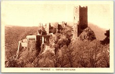 Chateau Saint Ulrich Ruins Ribeauville France Unposted Postcard picture