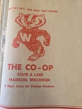 Vintage late 1940's Paper Book Covers Univ. Wisconsin Co-Op, Bookstore, Madison picture