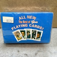 Elvis Presley Playing Cards Unisex OS Blue New Vintage 1988 54 Different Photos picture