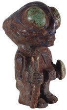 Ancient Alien Museum Replica of a Pre Columbian Hand Carved Stone Artifact F39 picture