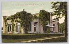 Old Stone Castle Fort Porter Buffalo NY Postcard c1910 S.H. Knox picture