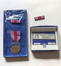 US AIR FORCE COMBAT CREW BADGE; REGULATION & COMBAT READINESS RIBBON  picture
