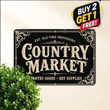 vintage country general store sign typography black background picture