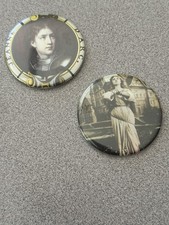 Set of 2 Unique Joan of Arc Magnets OOAK Custom Made History France Strong Woman picture
