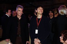 David Byrne and Jerry Harrison of Talking Heads inductees Old Photo 1 picture