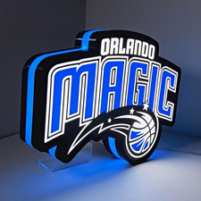 Orlando Magic NBA Basketball LED Lighted Team Logo Sign Lightbox 12” picture
