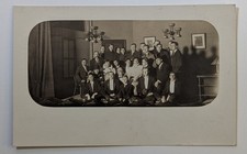 Vintage 1904-1918 RPPC All Male Theater Cast Photo Postcard Cross Dressing Drag picture