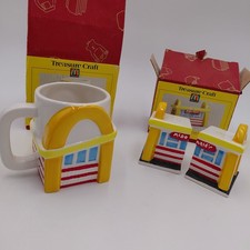 Vtg 90s McDonalds Arch Salt & Pepper Shakers & Mug Rare Treasure Chest Boxes NOS picture