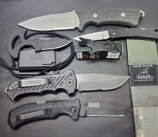 GERBER KNIFE LOT USA FIXED BLADE FOLDING BLADE WITH SHEATH 5 KNIVES P picture