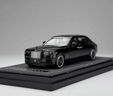 Banana 1:64 Black Phantom VIII Centenary Luxury Model Diecast Metal Car Gift New picture